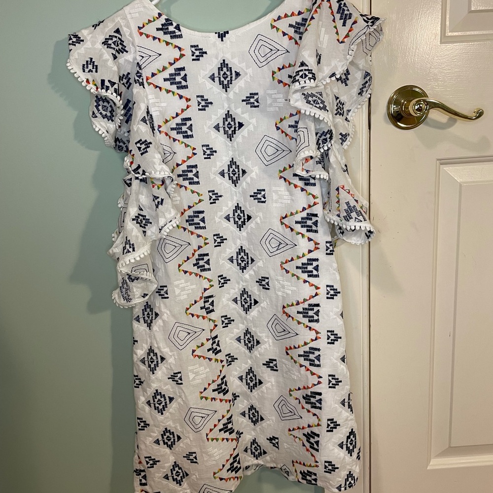 Vestique colorful embroidered pattern dress🧡